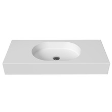Arki 900mm Matte White Rectangular Solid Surface Basin